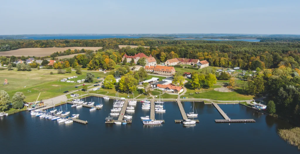 port Sztynort widziany z lotu